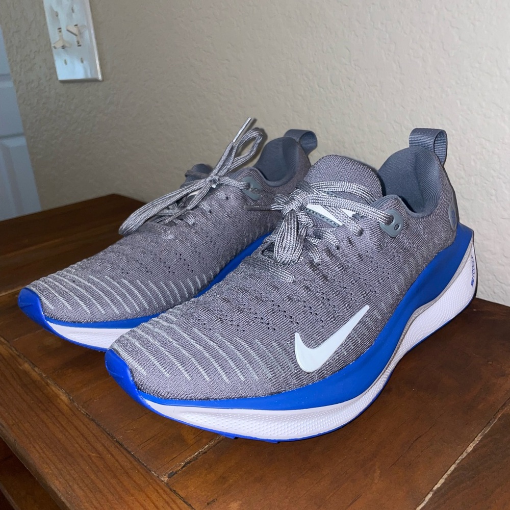 Nike Gray and Blue Running Shoes